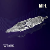 T&T AWE Series Tattoo Needle Cartridges Long Magnum (M1-L) with dual patented ink reservoir and stabilizing membrane