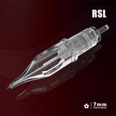 T&T MAX Series Tattoo Needle Cartridges Long Round Shader (RS-L) with patented stabilizing membrane for smooth stable ink flow