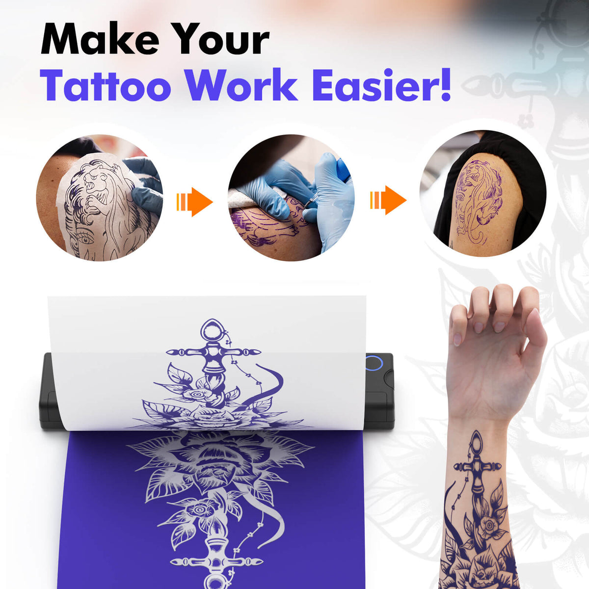 Impresora inalámbrica sin tinta Tattoo Mate Bluetooth