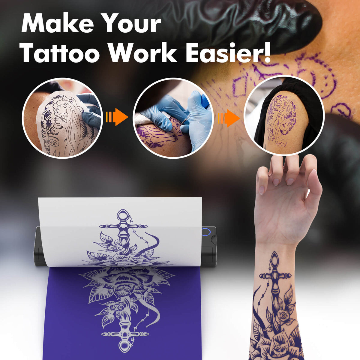 Impresora inalámbrica sin tinta Tattoo Mate Bluetooth
