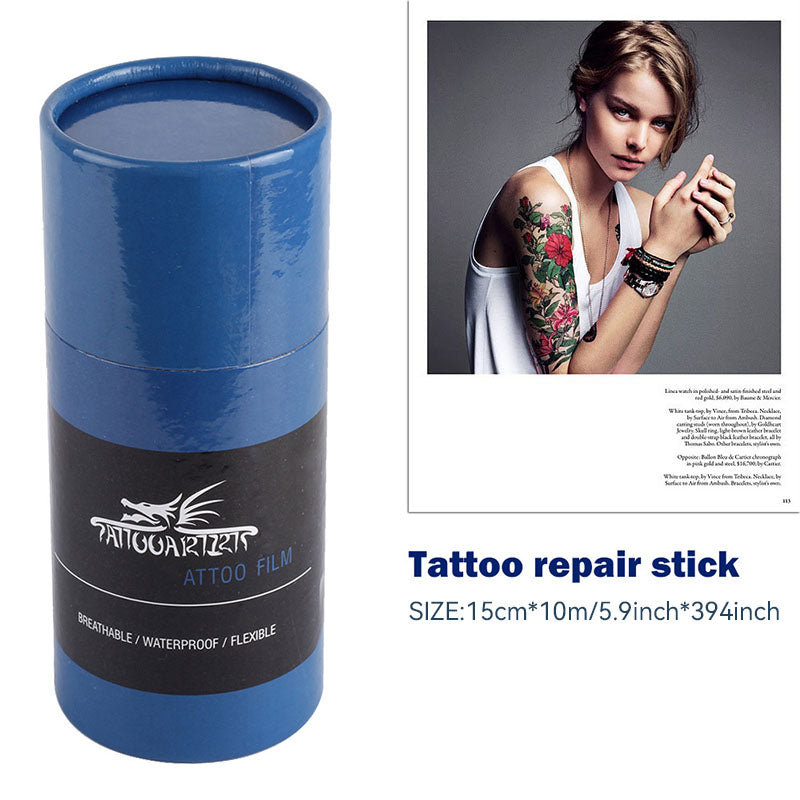 Rollo de vendaje para el cuidado posterior de tatuajes 6 pulg.*11 yd (15 cm*10 m)