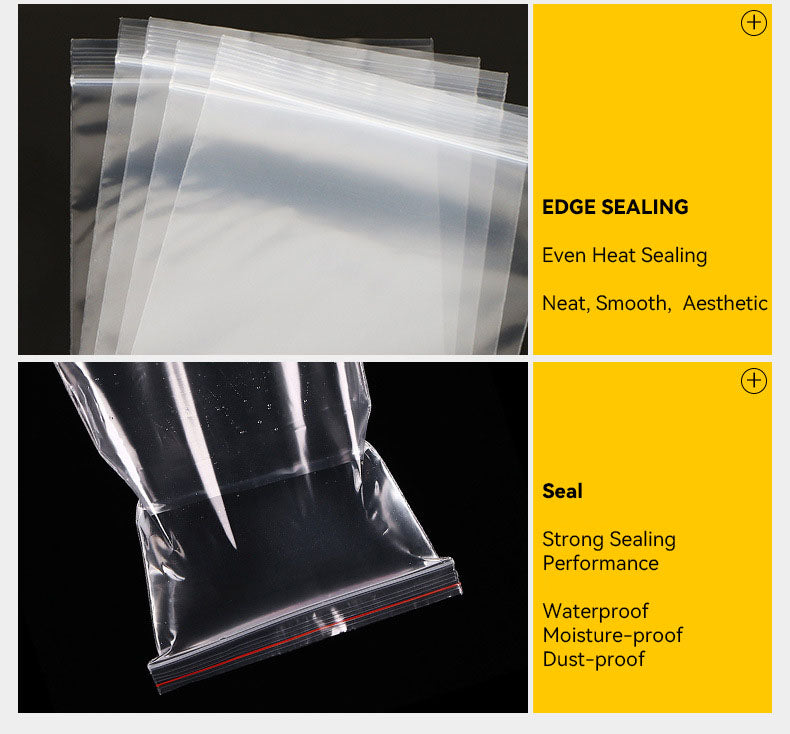Bolsas de plástico transparente resellables y de autocierre para tabletas (100 uds.)
