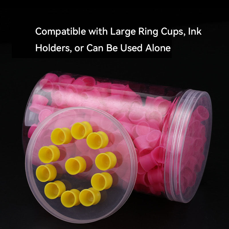 Vasos desechables de silicona para pigmentos de tatuaje (300 uds.)