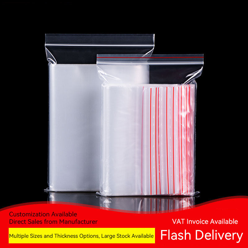 Bolsas de plástico transparente resellables y de autocierre para tabletas (100 uds.)