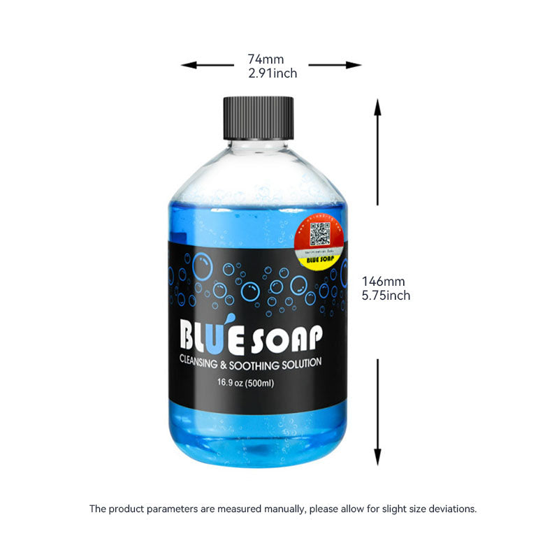 Jabón azul para tatuajes 16.9OZ(500ml), Equipo para limpieza de la piel