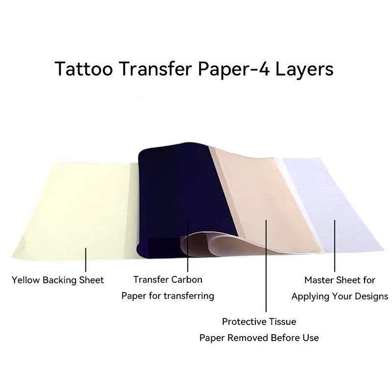 Maszyna do przenoszenia tatuaży, papier transferowy (100 szt.)
