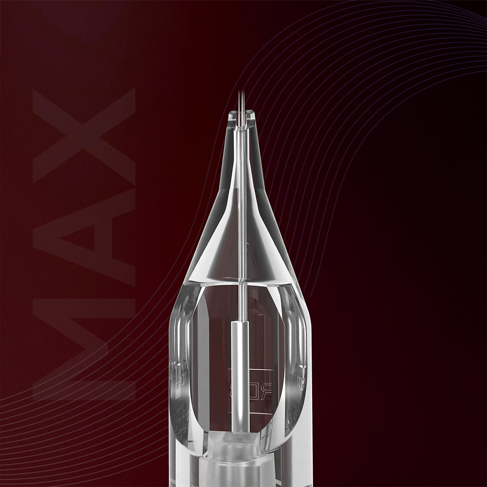 Wkładki z igłami do tatuażu T&T MAX Series – Długi Round Shader (RS-L), 10 szt.