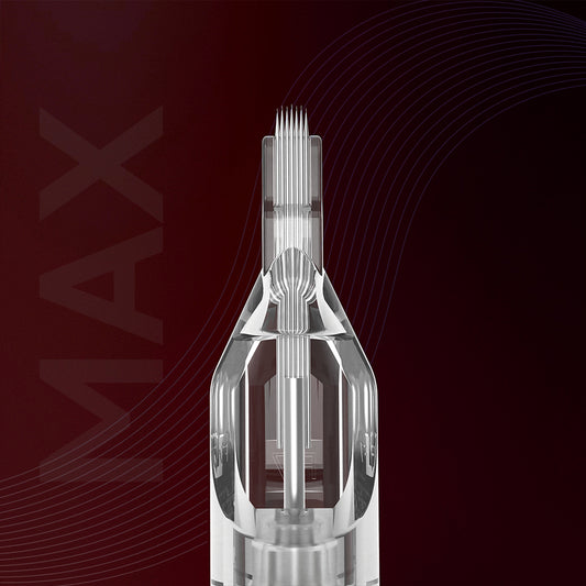 Cartuchos de agujas para tatuaje Serie T&T MAX – Magnum Redondo/Curvo Largo (RM-L), 10 uds.