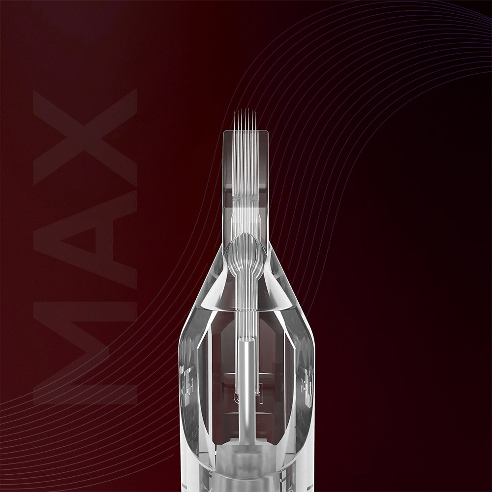 Cartuchos de agujas de tatuaje Serie T&T MAX – Magnum redondo/curvo extra largo (RM-XL), 10 uds.