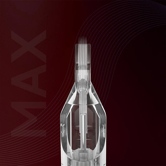 Cartuchos de agujas de tatuaje Serie T&T MAX – Magnum redondo/curvo extra largo (RM-XL), 10 uds.