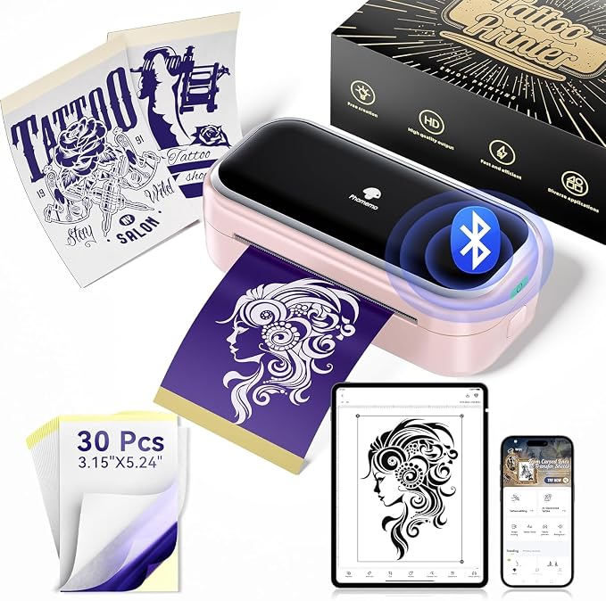 Tattoo Mate Bluetooth Inkless Mini Maker TP31