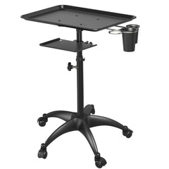 Adjustable Salon Tray Cart with Storage