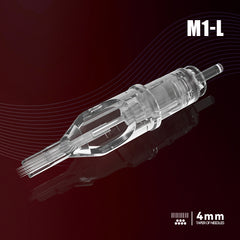 T&T MAX Series Tattoo Needle Cartridges M1-L with patented stabilizing membrane for smooth stable ink flow