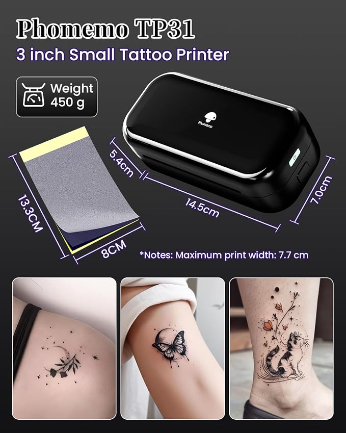 Tattoo Mate Bluetooth Inkless Mini Maker TP31